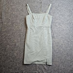 Hollister Green Checkered Dress
